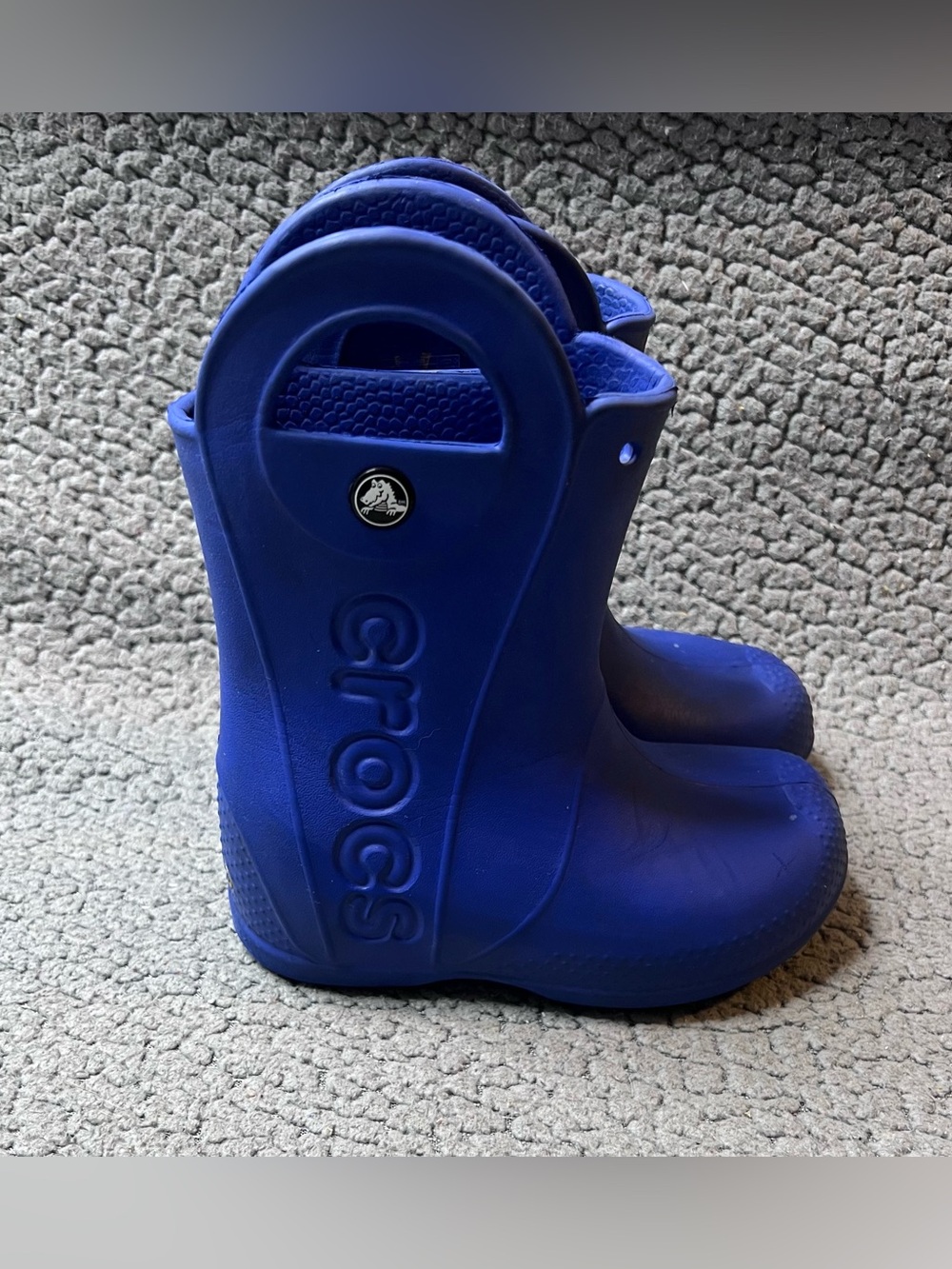 Crocs Kids Handle It Rain Boots Little Boys Size 10 Dark Blue